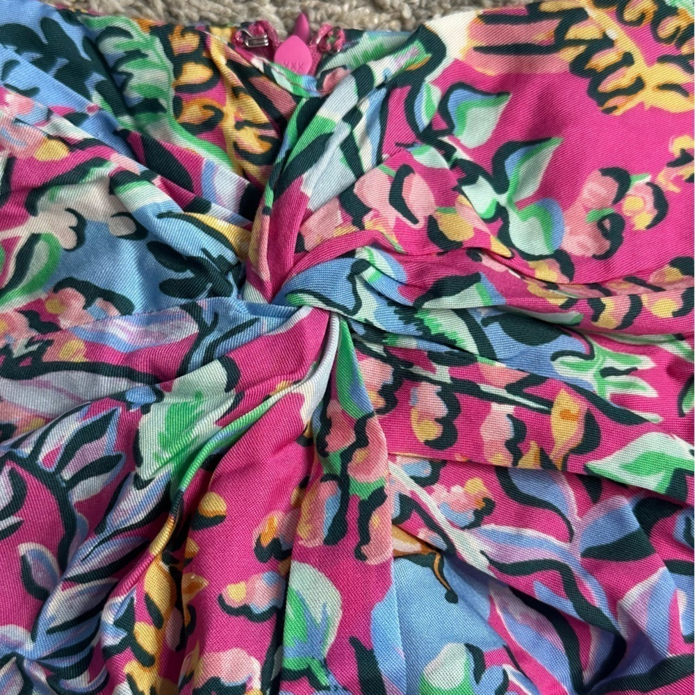 J. McLaughlin Floral Freshfield Blakely Skirt 2 tropical colorful pencil knee - Picture 9 of 12